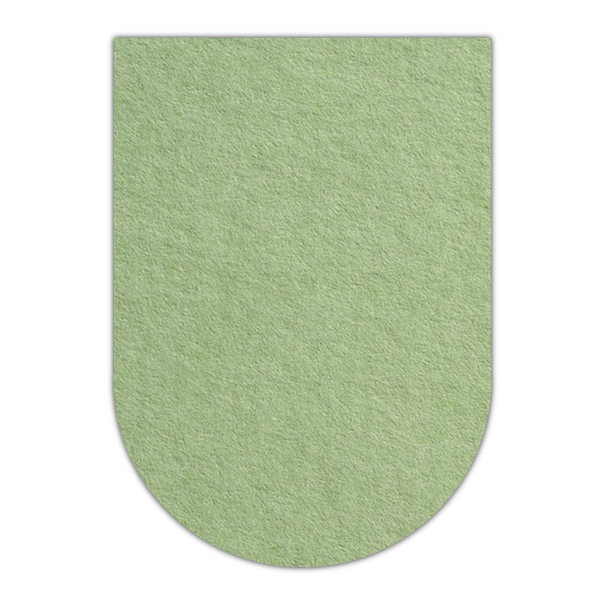 CMYK Print on Olive Green Cardstock | Shape P31 | 3" x 5"