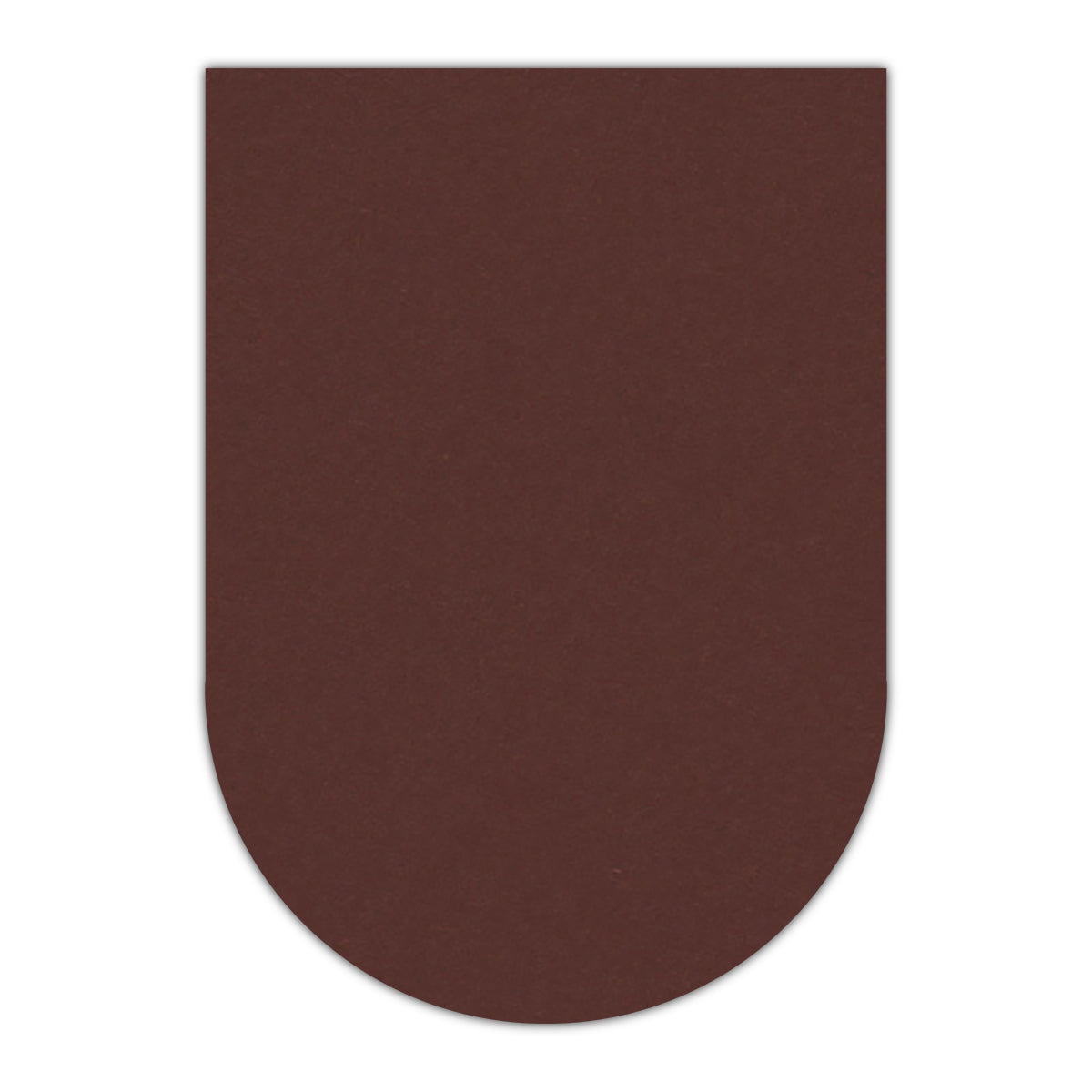 CMYK Print on Port Wine Cardstock | Shape P31 | 2" x 3"