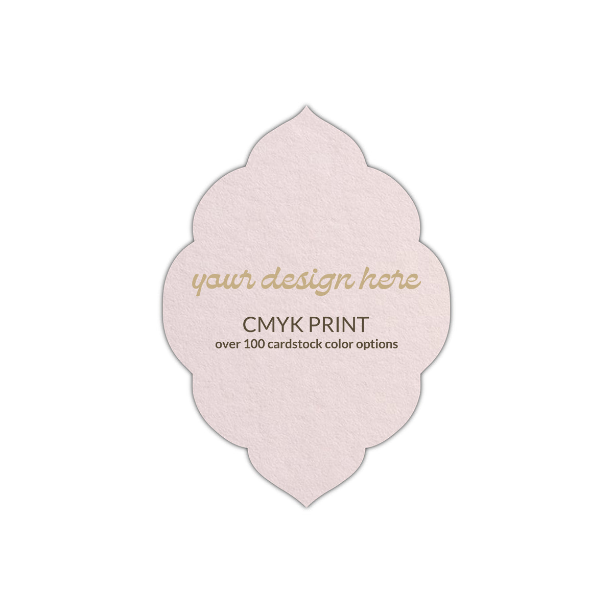 Shape P32 Diecut Card | CMYK Print | 12" x 18"