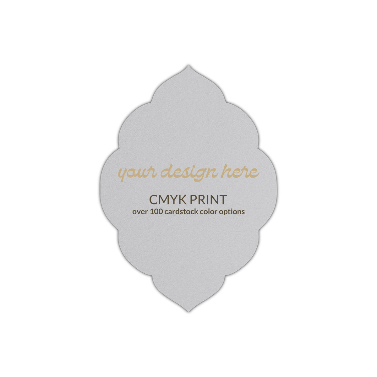 Shape P32 Diecut Card | CMYK Print | 11" x 17"