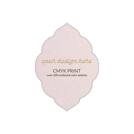 Shape P32 Diecut Card | CMYK Print | 3.5" x 5"