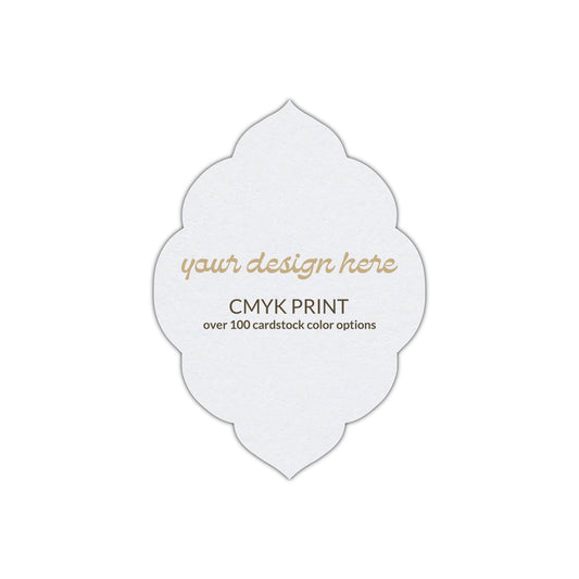 Shape P32 Diecut Card | CMYK Print | 2.5" x 3.5"