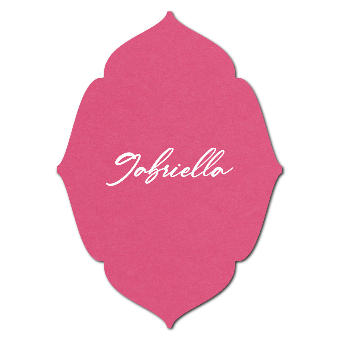 Individually Personalized Wedding Prints on Diecut Cardstock - Shape P32