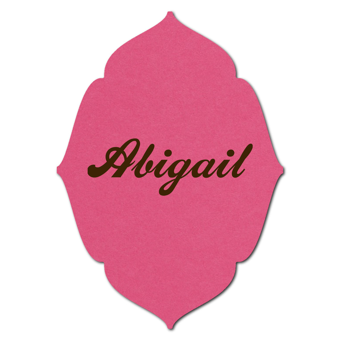 Individually Personalized Wedding Prints on Diecut Cardstock - Shape P32