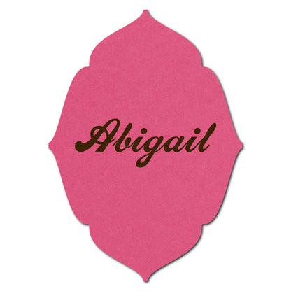 Individually Personalized Wedding Prints on Diecut Cardstock - Shape P32