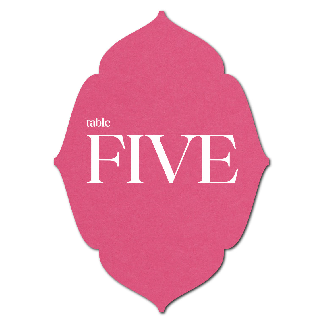 Individually Personalized Wedding Prints on Diecut Cardstock - Shape P32