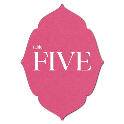 Individually Personalized Wedding Prints on Diecut Cardstock - Shape P32