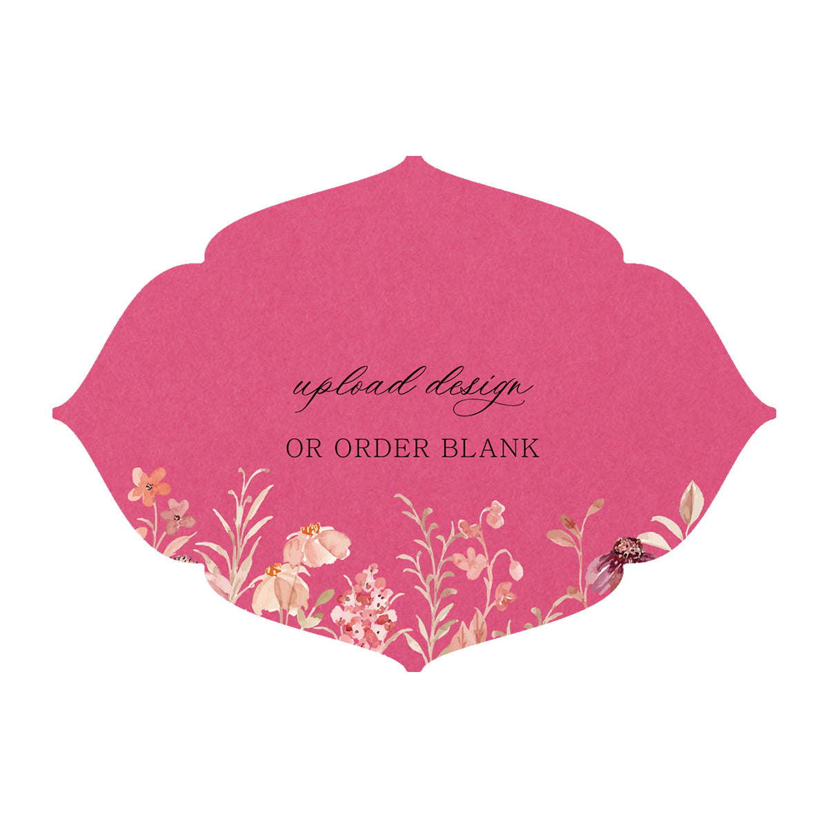 Custom Wedding Prints on Diecut Shaped Cardstock | Shape P32