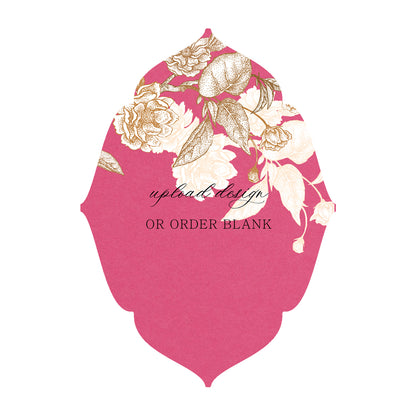 Custom Wedding Prints on Diecut Shaped Cardstock | Shape P32