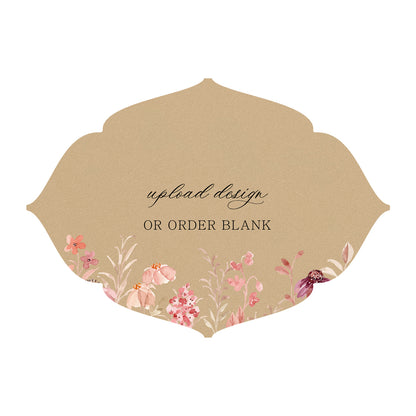 Custom Wedding Prints on Diecut Shaped Cardstock | Shape P32