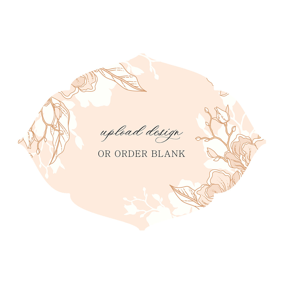 Custom Wedding Prints on Diecut Shaped Cardstock | Shape P32