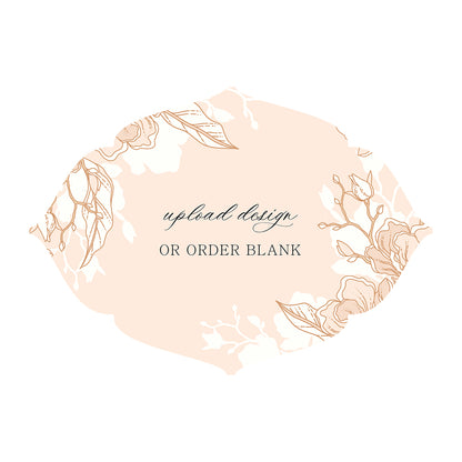 Custom Wedding Prints on Diecut Shaped Cardstock | Shape P32