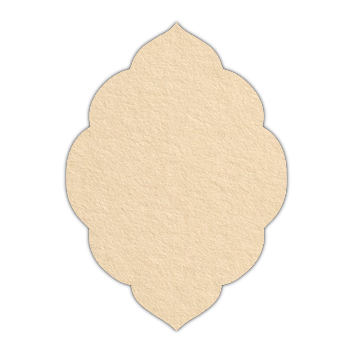 CMYK Print on Antique Ivory Cardstock | Shape P32 | 8.5" x 11"