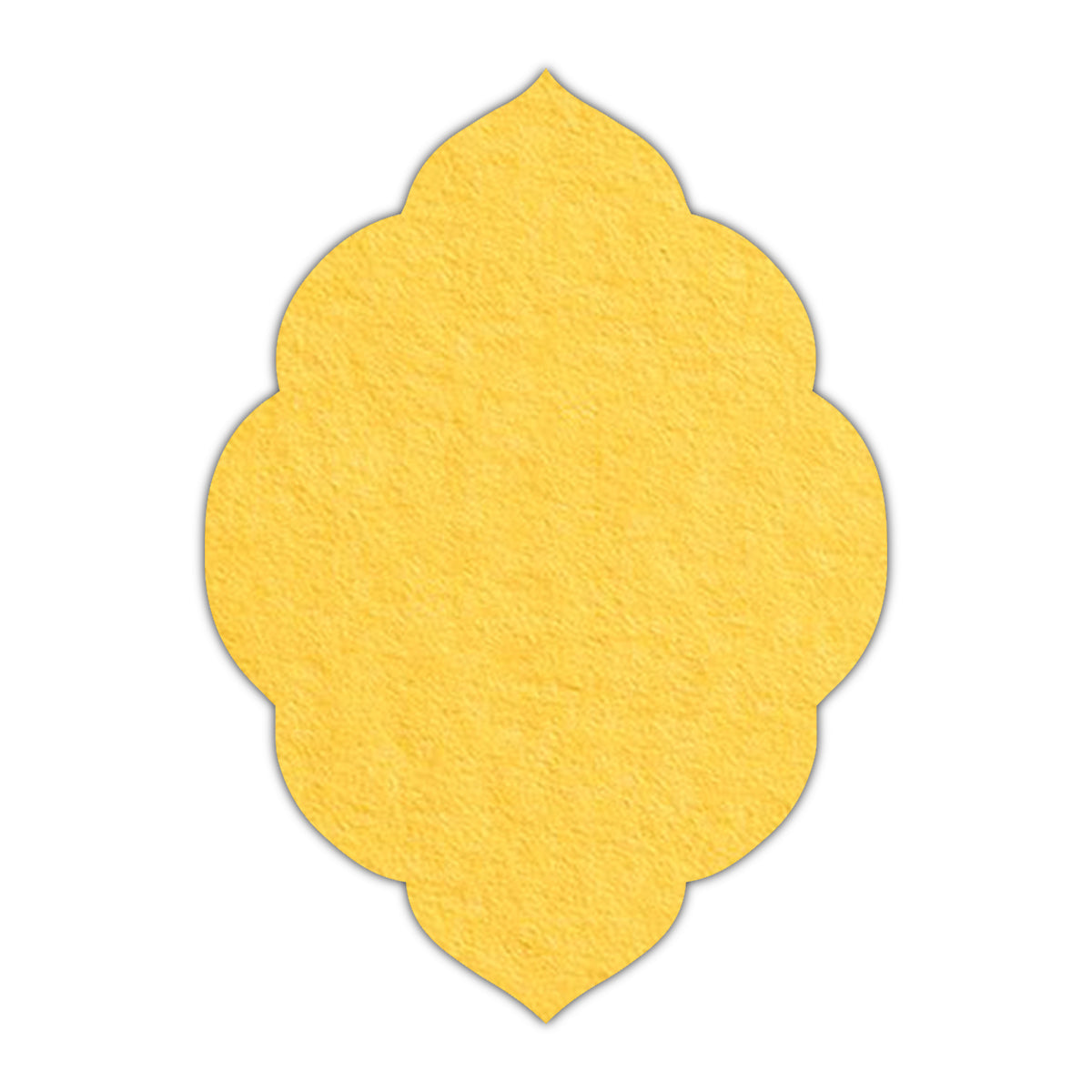 CMYK Print on Canary Yellow Cardstock | Shape P32 | 5" x 7"