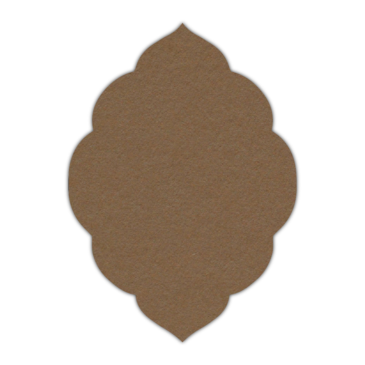 CMYK Print on Cappuccino Cardstock | Shape P32 | 6" x 9"