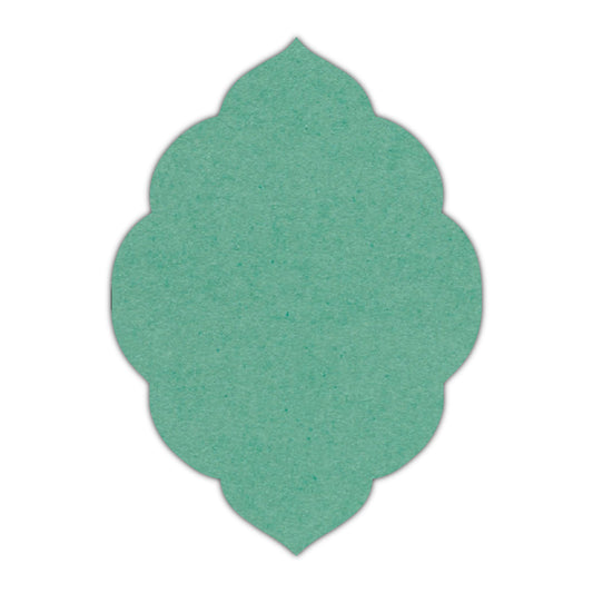 CMYK Print on Caribbean Blue Cardstock | Shape P32 | 8" x 10"