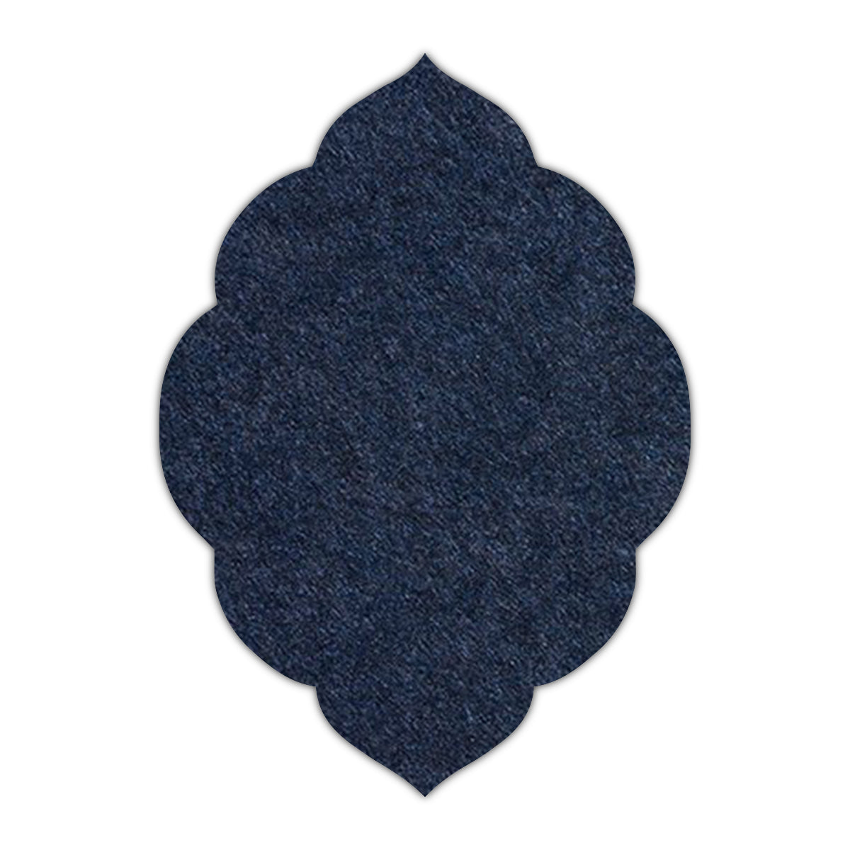 CMYK Print on Dark Navy Blue Cardstock | Shape P32 | 2" x 3.5"