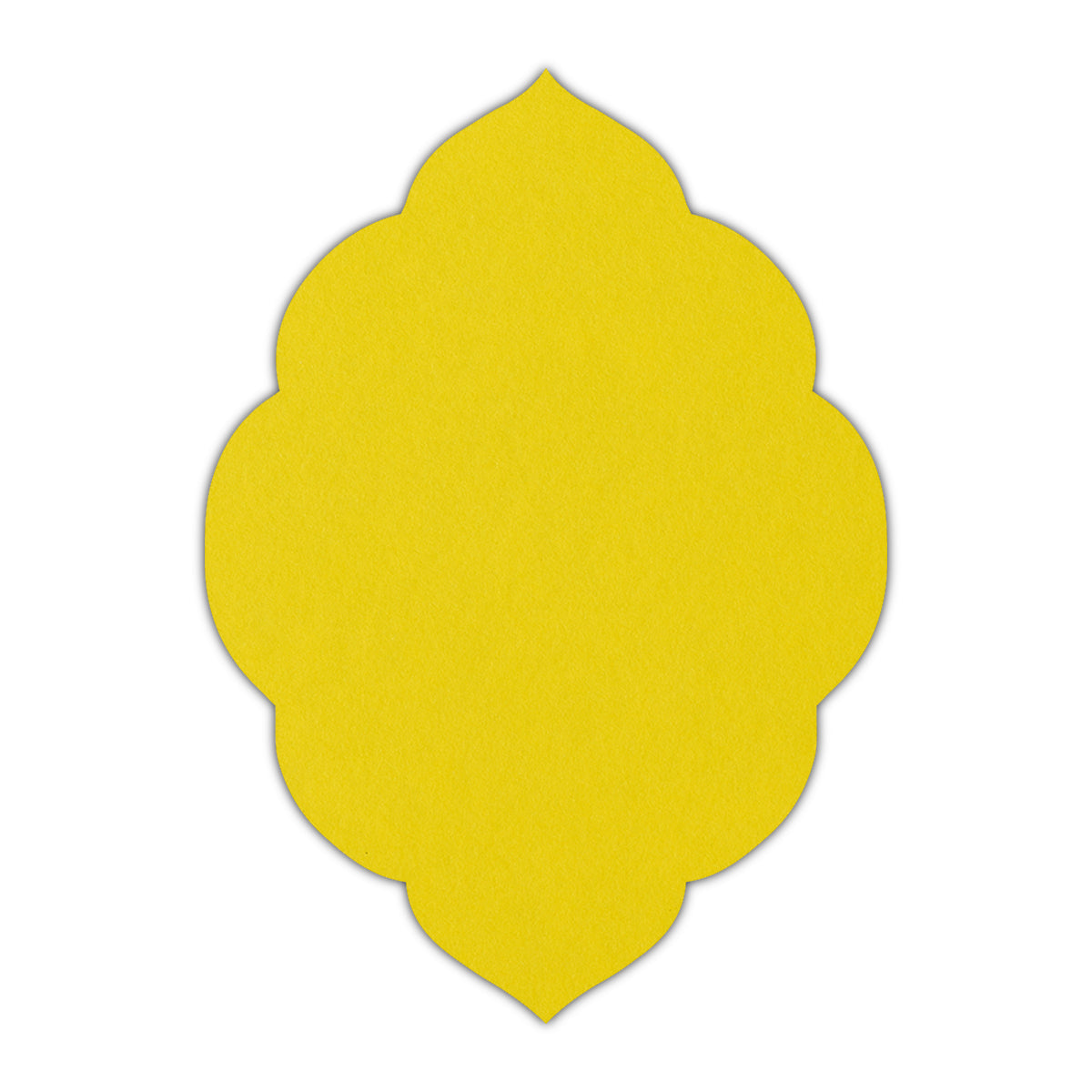 CMYK Print on Factory Yellow Cardstock | Shape P32 | 2" x 3.5"