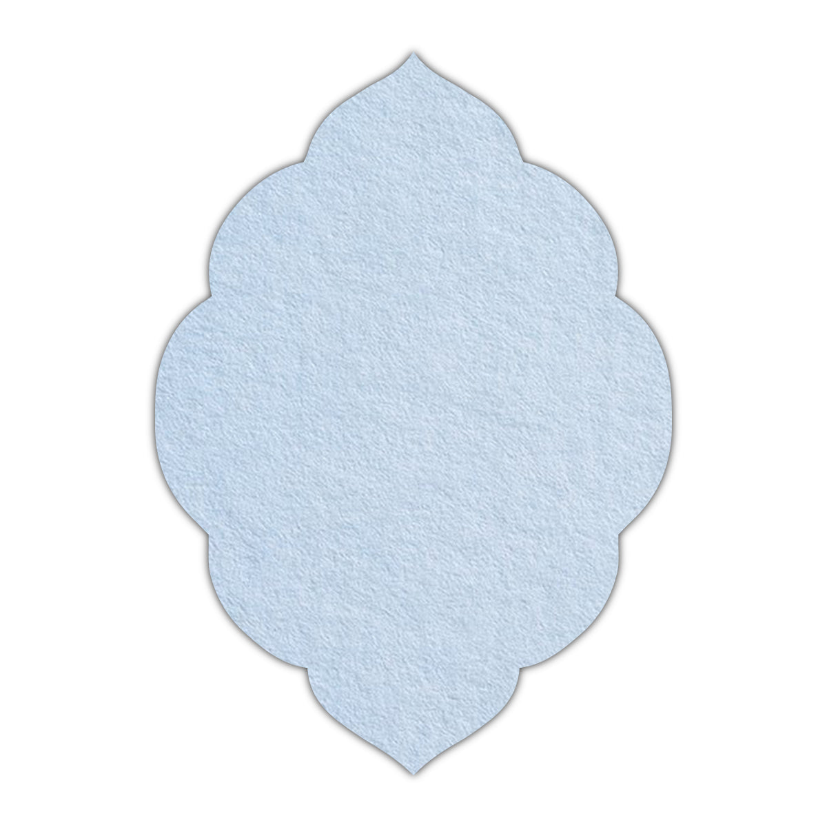 CMYK Print on Light Sky Blue Cardstock | Shape P32 | 2" x 3"