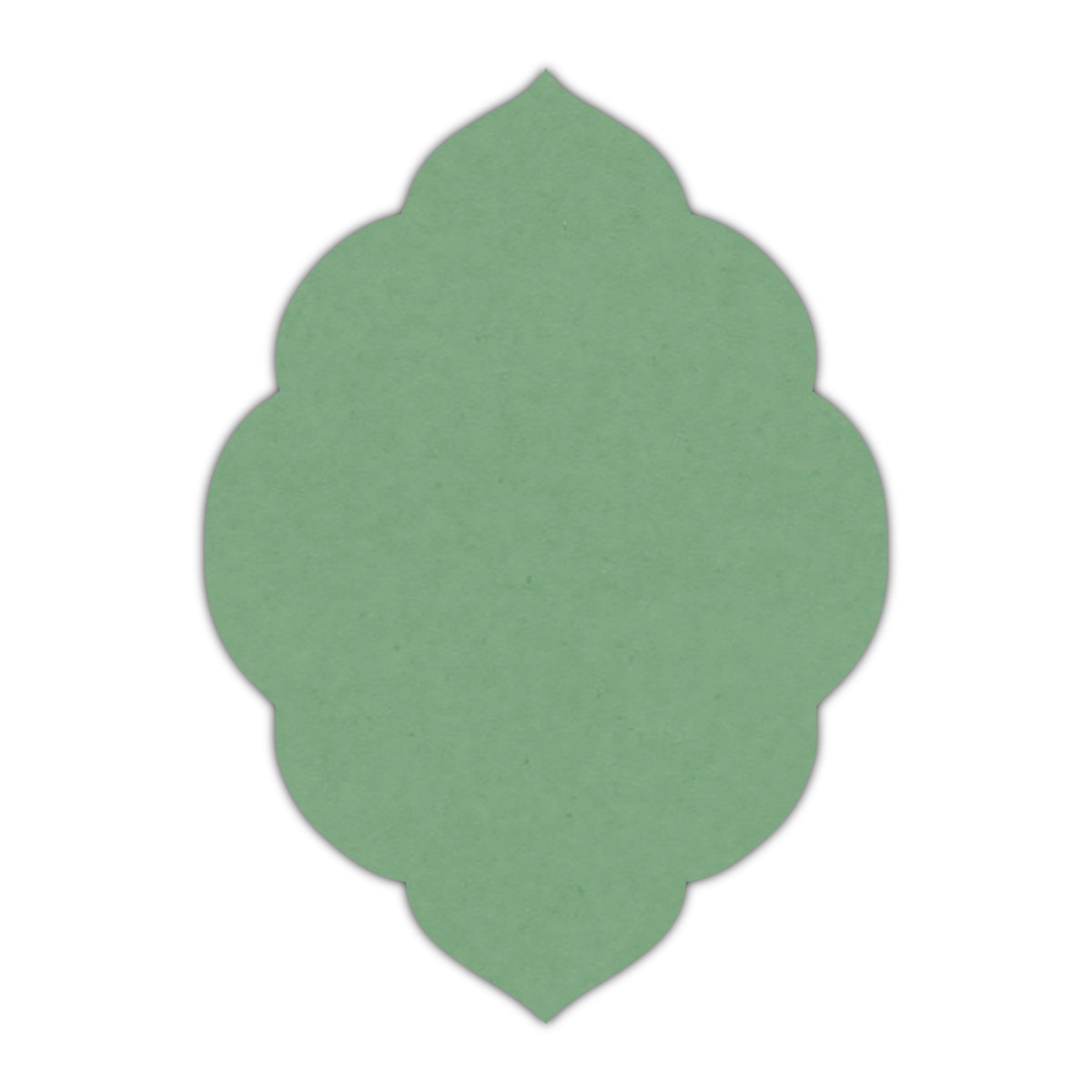 CMYK Print on Matcha Tea Cardstock | Shape P32 | 6" x 9"