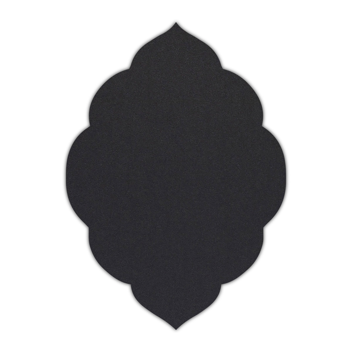 CMYK Print on Shimmer Onyx Cardstock | Shape P32 | 3" x 4"