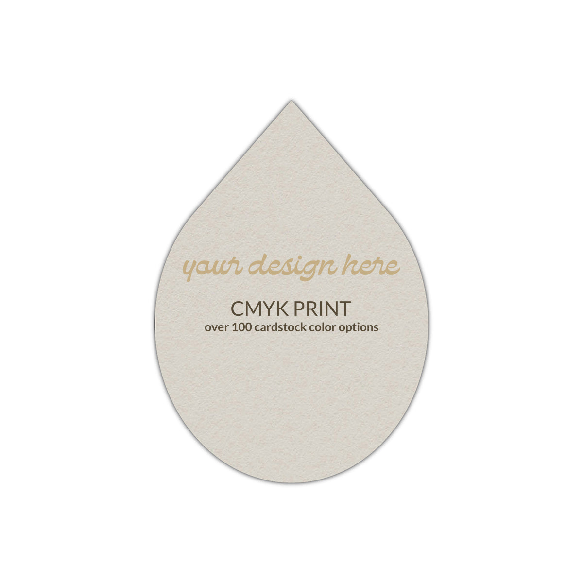 Shape P33 Diecut Card | CMYK Print | 2" x 3"