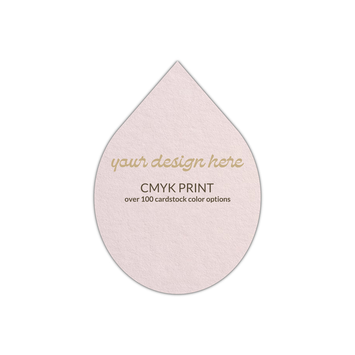 Shape P33 Diecut Card | CMYK Print | 3" x 5"
