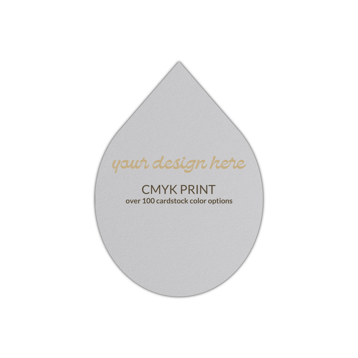 Shape P33 Diecut Card | CMYK Print | 3" x 4"