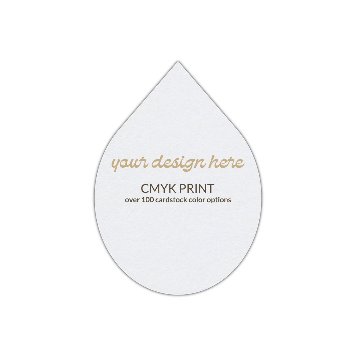 Shape P33 Diecut Card | CMYK Print | 2" x 3.5"
