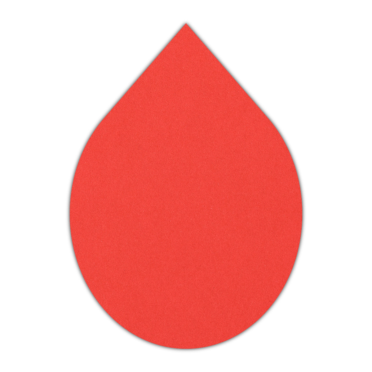 CMYK Print on Bright Red Cardstock | Shape P33 | 5.5" x 8.5"