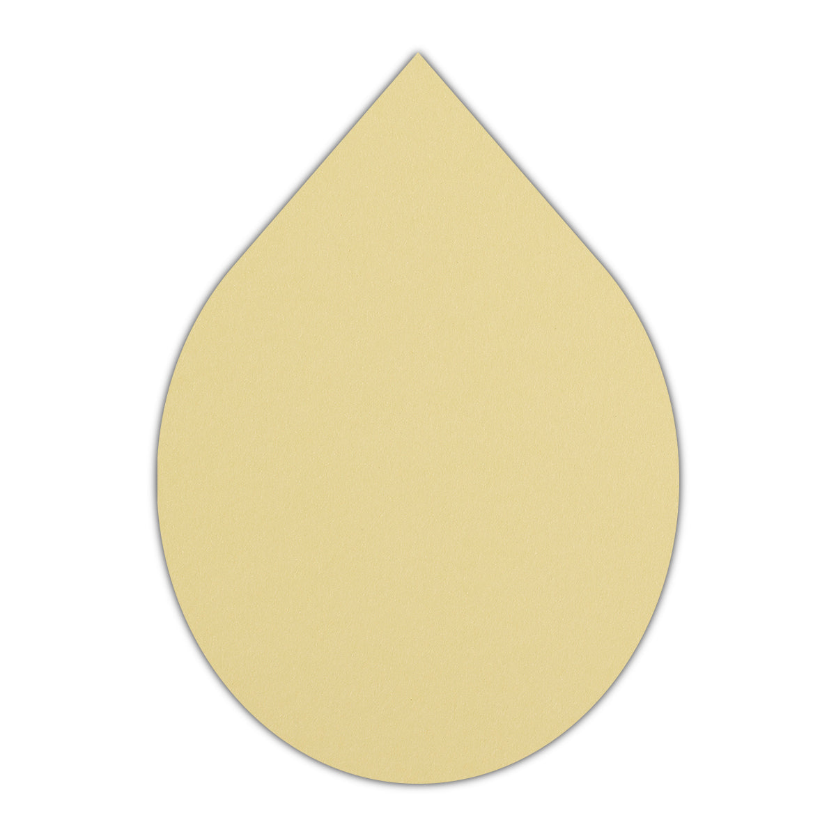 CMYK Print on Sorbet Yellow Cardstock | Shape P33 | 2" x 3"