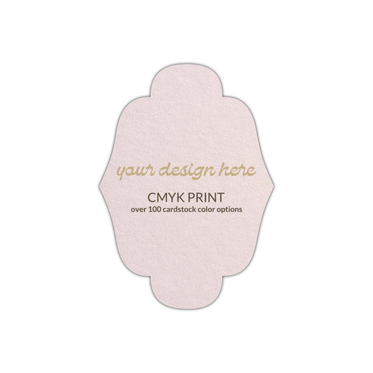 Shape P34 Diecut Card | CMYK Print | 3" x 4"