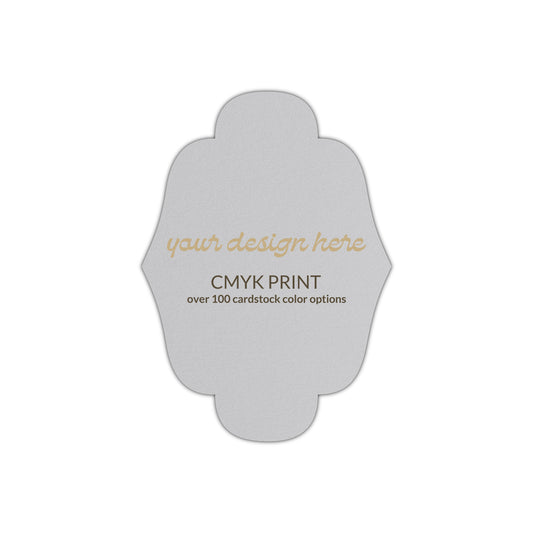 Shape P34 Diecut Card | CMYK Print | 2.5" x 3.5"