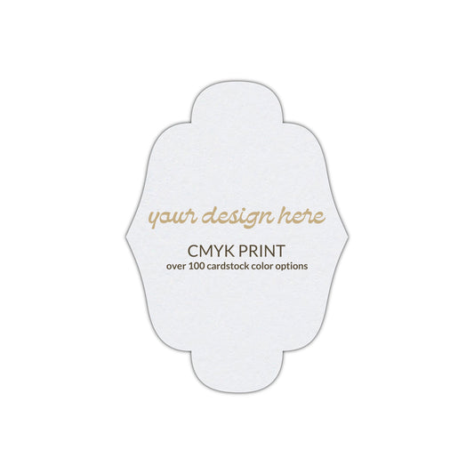 Shape P34 Diecut Card | CMYK Print | 3.5" x 5"