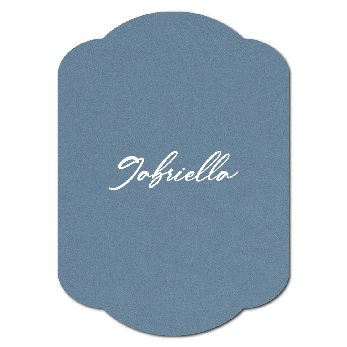 Individually Personalized Wedding Prints on Diecut Cardstock - Shape P34