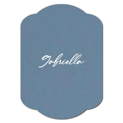 Individually Personalized Wedding Prints on Diecut Cardstock - Shape P34