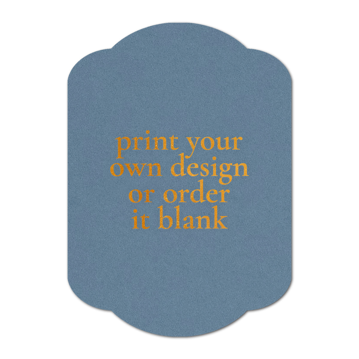 Custom Wedding Prints on Diecut Shaped Cardstock | Shape P34