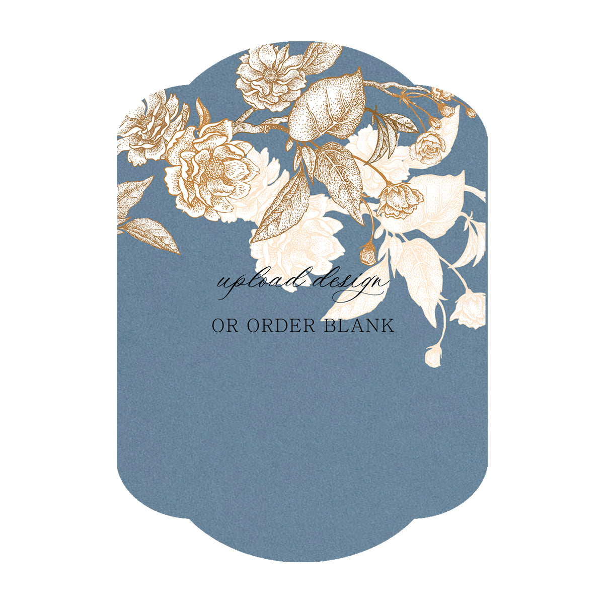 Custom Wedding Prints on Diecut Shaped Cardstock | Shape P34