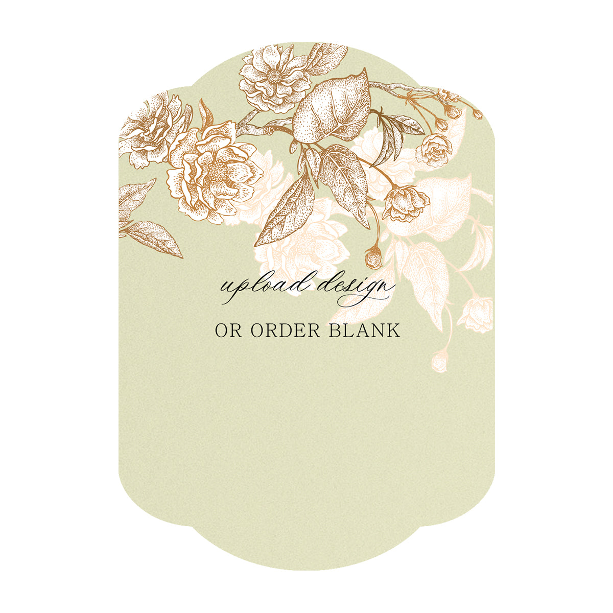 Custom Wedding Prints on Diecut Shaped Cardstock | Shape P34