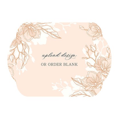 Custom Wedding Prints on Diecut Shaped Cardstock | Shape P34
