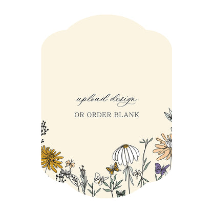 Custom Wedding Prints on Diecut Shaped Cardstock | Shape P34