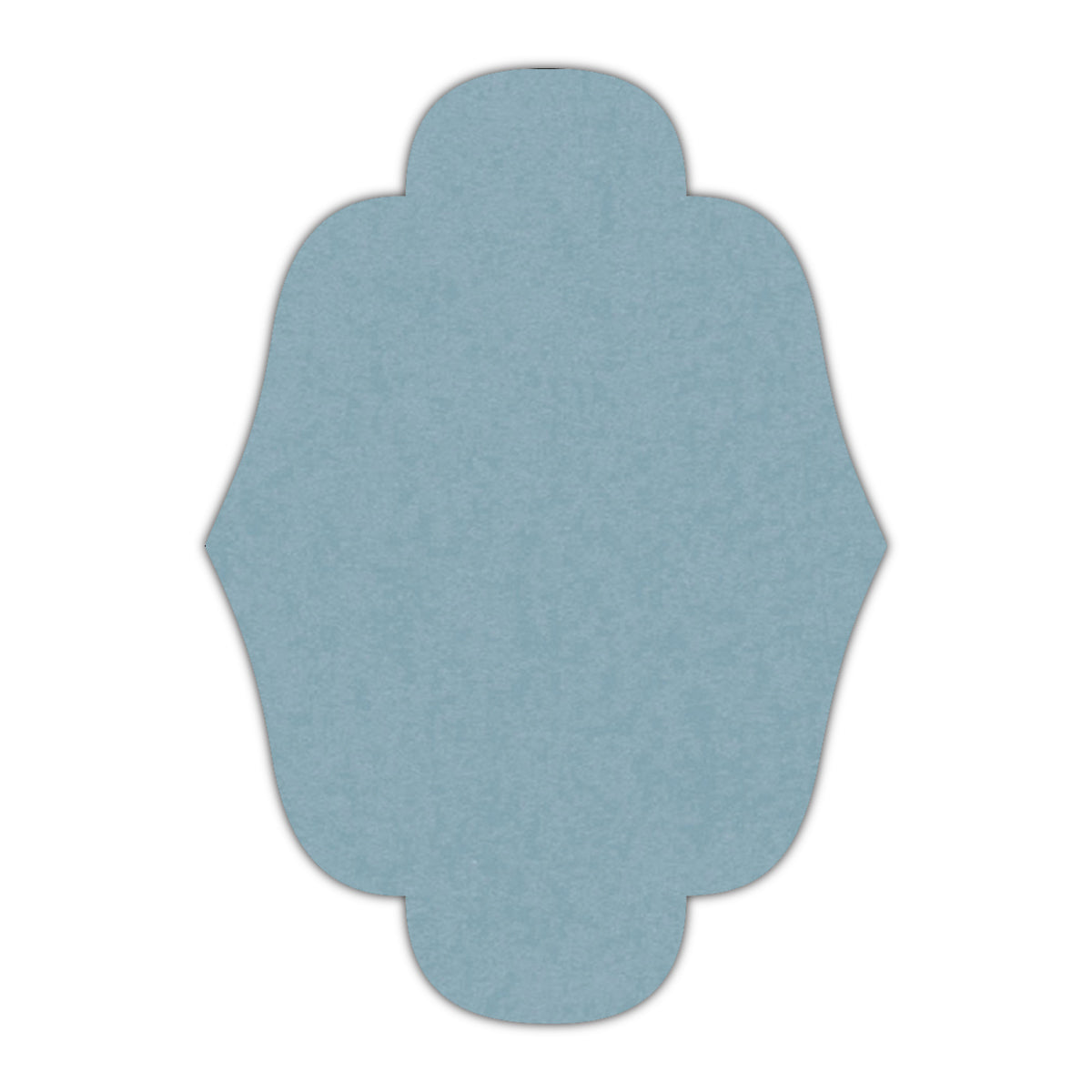 CMYK Print on Baltic Sea Cardstock | Shape P34 | 2" x 3"