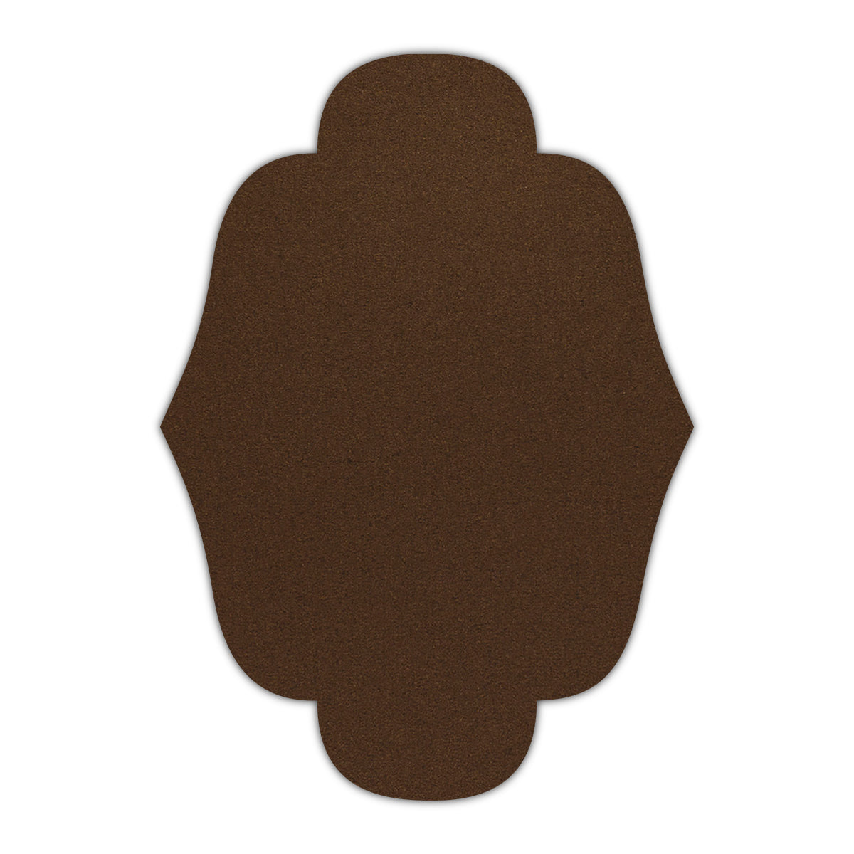 CMYK Print on Shimmer Bronze Cardstock | Shape P34 | 2" x 3"
