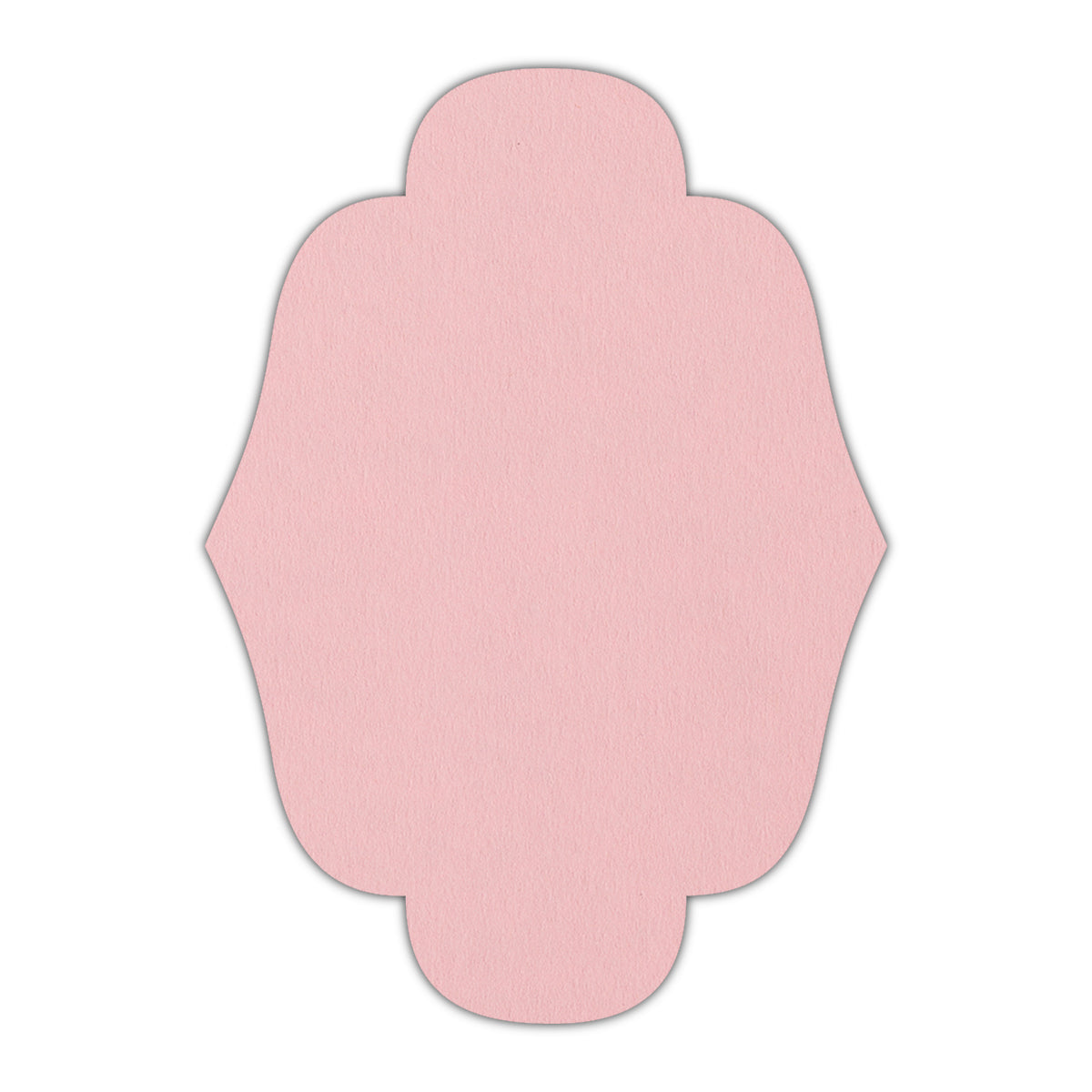 CMYK Print on Candy Pink Cardstock | Shape P34 | 6" x 9"