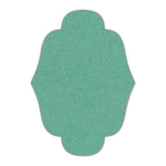 CMYK Print on Caribbean Blue Cardstock | Shape P34 | 11" x 14"