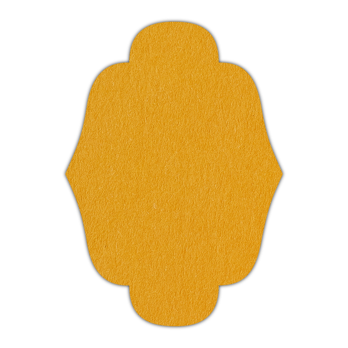 CMYK Print on Citrine Cardstock | Shape P34 | 2" x 3"