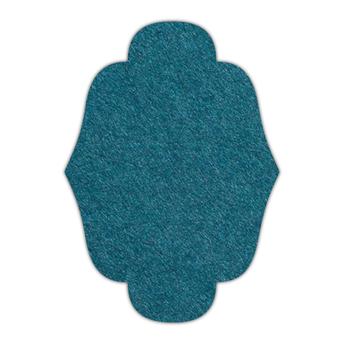CMYK Print on Dark Teal Blue Cardstock | Shape P34 | 5" x 8"