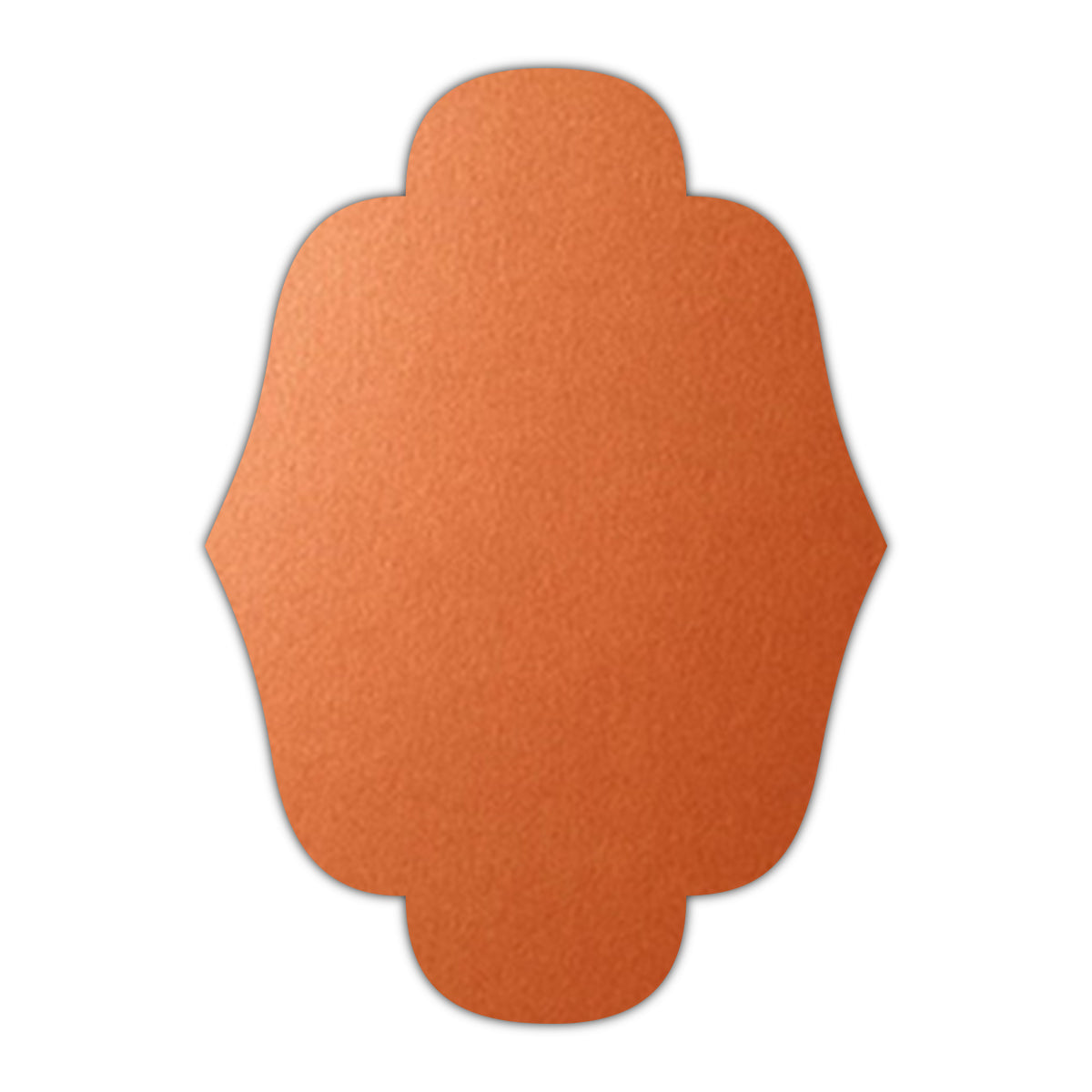 CMYK Print on Shimmer Flame Cardstock | Shape P34 | 5" x 8"