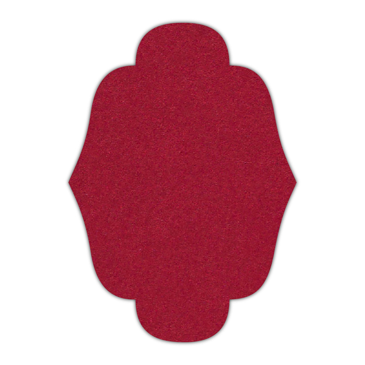 CMYK Print on Guardsman Red Cardstock | Shape P34 | 5" x 7"