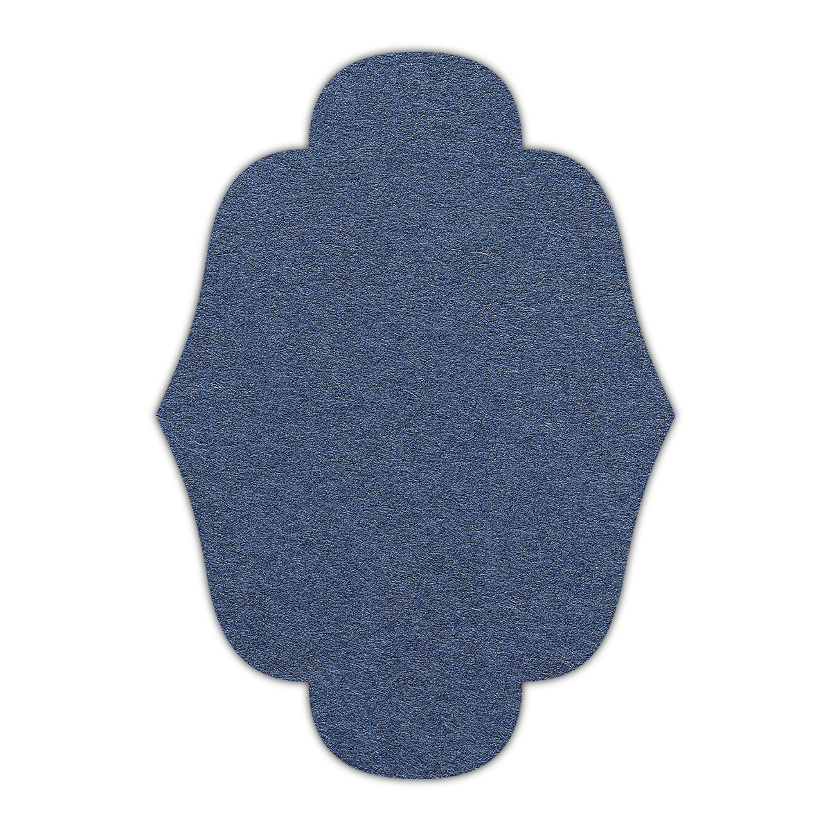 CMYK Print on Imperial Blue Cardstock | Shape P34 | 3" x 4"